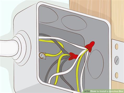 how to set up junction box|installing junction box in wall.